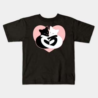 Balanced Feline Love Kids T-Shirt